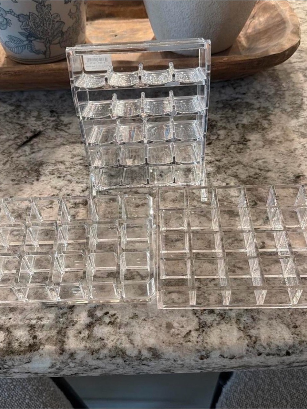 Set of 3 Clear Acrylic lipstick organizers